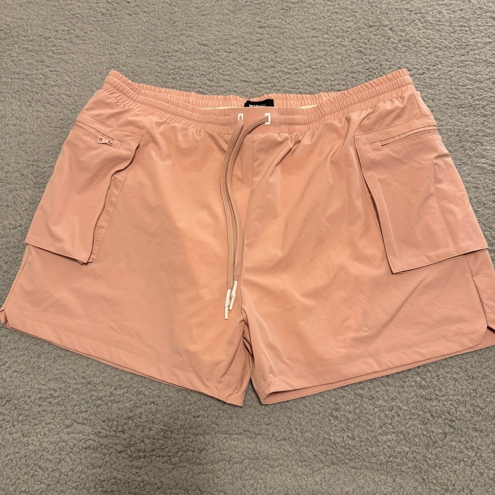 Novamen Keep It Up Training Liner Shorts Mens Xxl‎ Mauve NWT